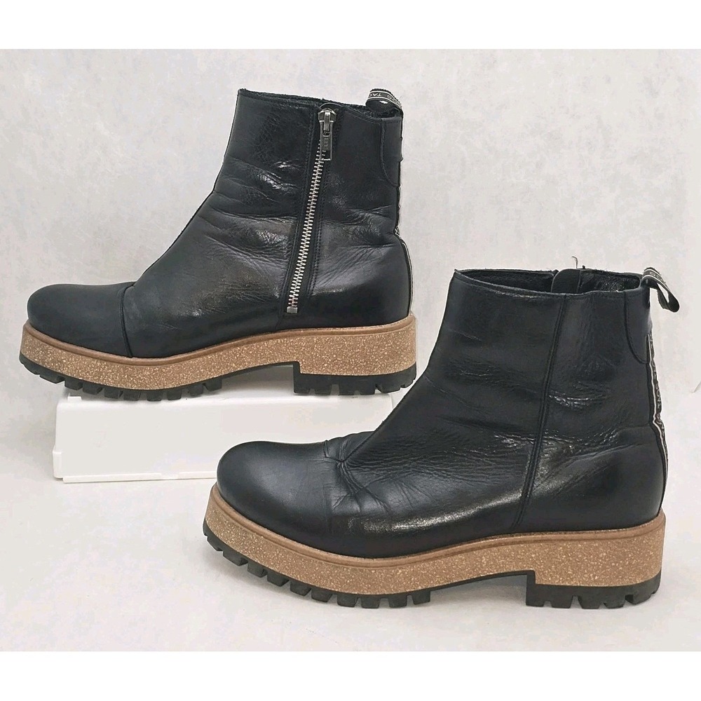 EUC Taos Downtown Chelsea Boot Womens EU38 US 7-7.5 Black Leather Inside Zipper - Picture 2 of 8